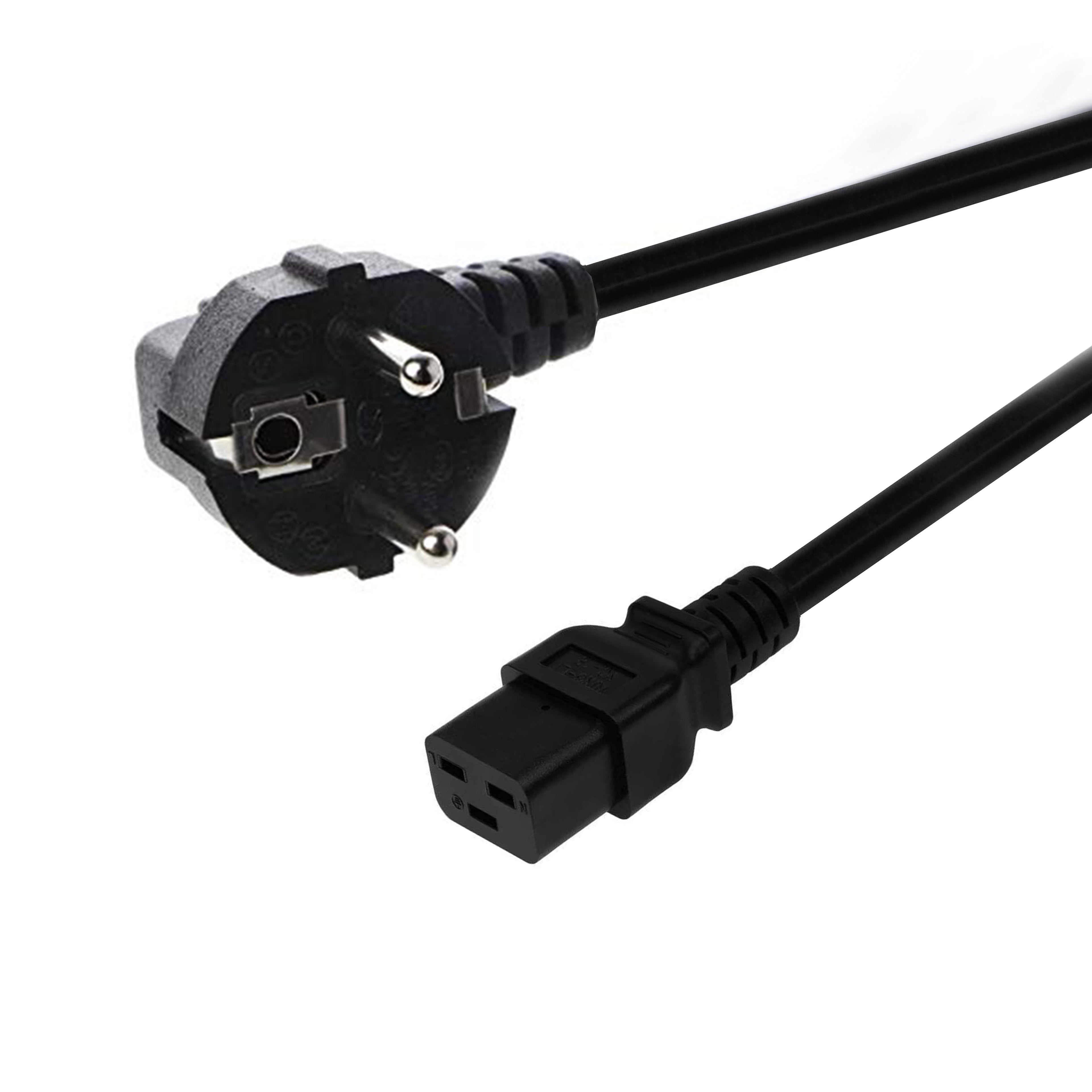 Server Power Cable Flat C19 Pin – Full Copper, High Quality (3m)