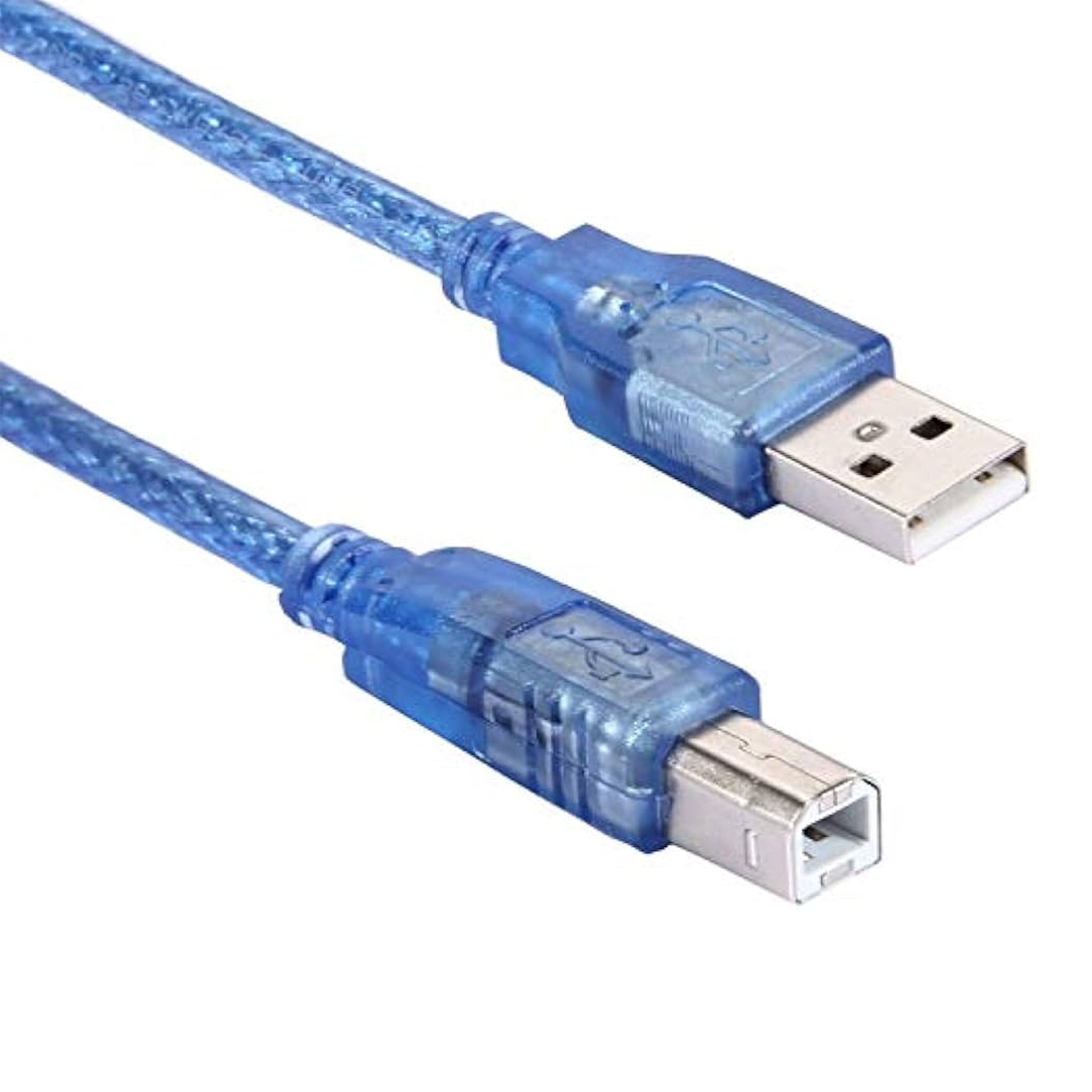USB Printer Cable 2.0 – Full Copper Ultra High-Speed Data Cable (Multiple Lengths)