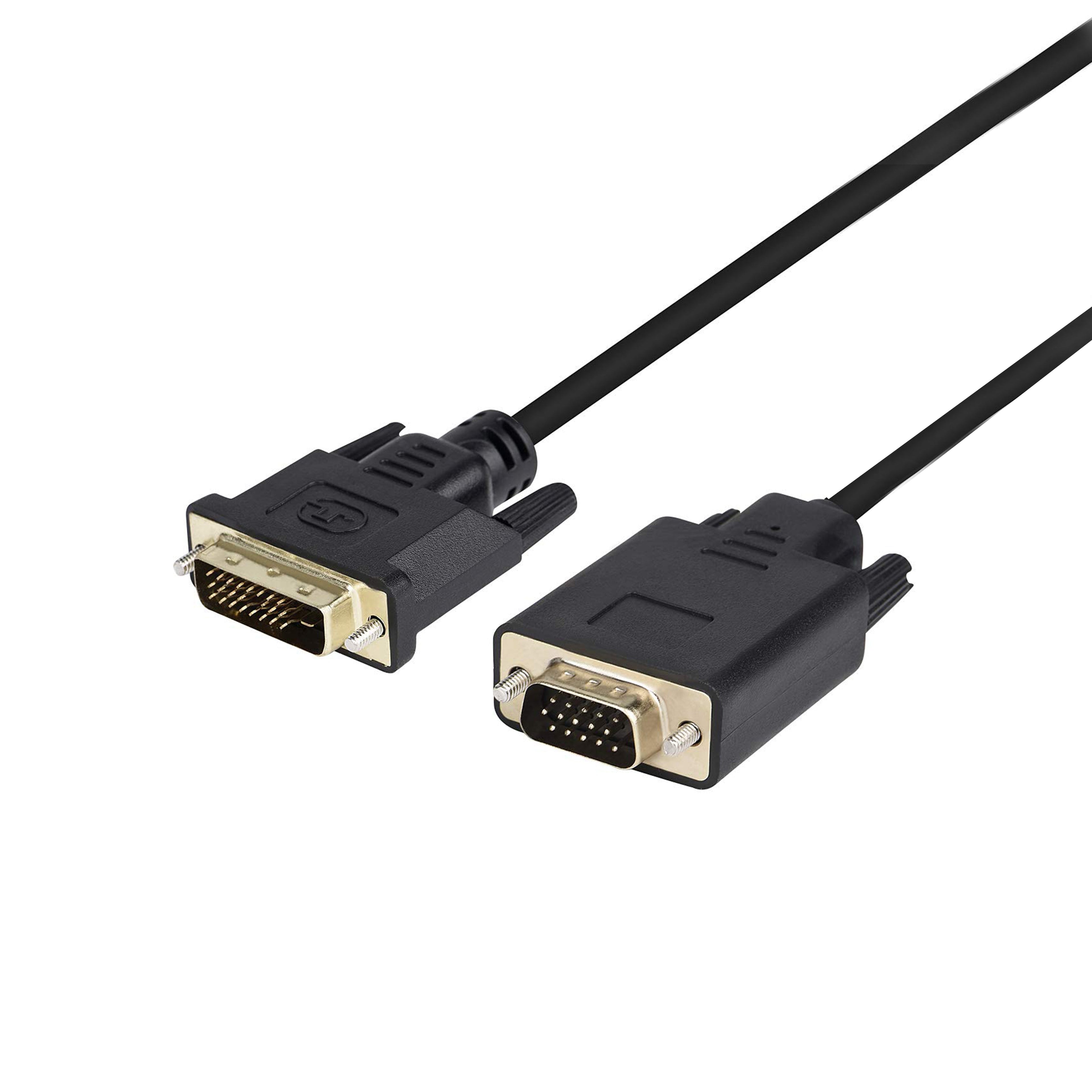DVI (24+1) to VGA Cable – High-Speed Video Converter Cable (1.8m)