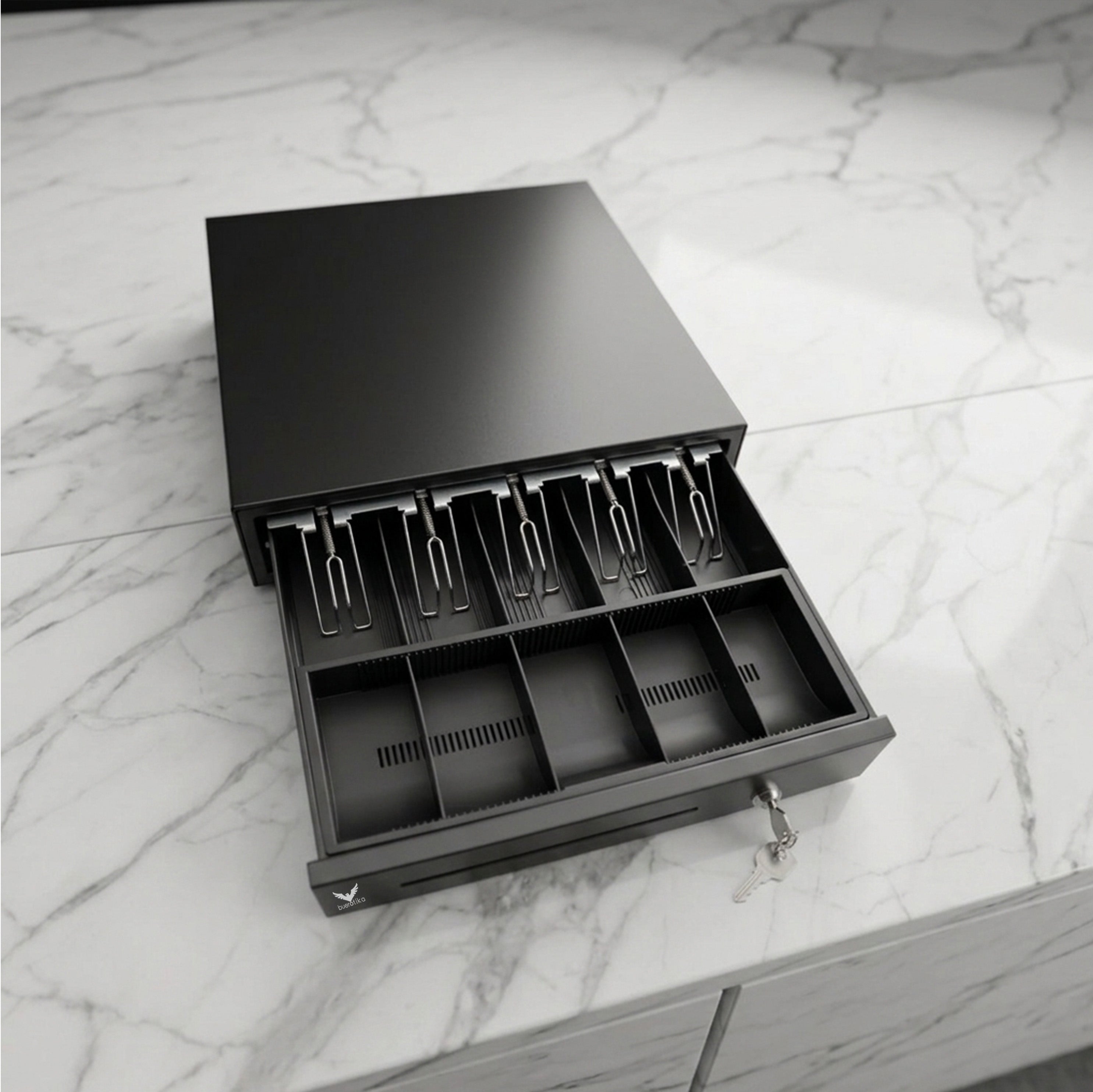BC110D - Heavy-Duty Cash Drawer with Secure Lock