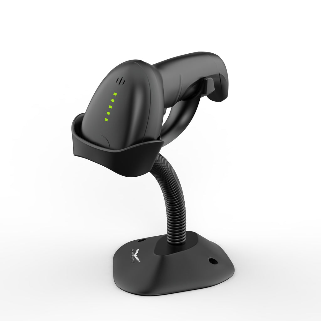 BS104WS - Wireless 2.4GHz 2D Handheld Barcode Scanner + Desk Stand